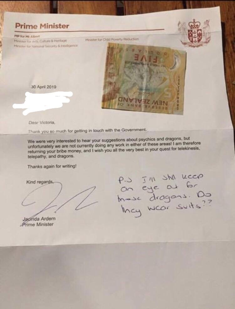 م
